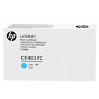 HP Картридж CE401YC лазерный голубой (белая корпоративная коробка)