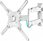 ONKRON M4 белый Для телевизоров диагональю 32"-55" Максимальная нагрузка: 35 кг VESA: 100x100, 200x100, 200x200, 200x300, 200x400, 300x200, 300x300, 300x400,  400x200, 400x300, 400x400 мм 