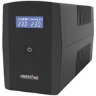 Импульс ИБП Юниор Смарт 1200 LCD,черный {1200/720 ВА/Вт, LCD, USB, RJ11/RJ45, SCHUKOx4} {JS12223}