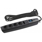 ЭРА C0043326 Сетевой фильтр SFU-5es-2m-B черный {3x1 мм2, со шт, с выкл, 5гн + 2 USB - зарядки, 2м, защита от короткого замыкания, от перегрузки, от импульсных и высокочастнотных помех}