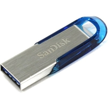 Флэш-диск USB 3.0 128Gb SanDisk Ultra Flair <SDCZ73-128G-G46B> Tropical Blue