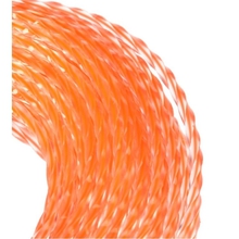 Patriot 805401161 Леска Duoline D 2,4 мм L 15 м (скрученный квадрат, двухцветная, красная жила)  на пластиковой обойме, блистерн.тип