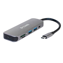 D-Link DUB-2325/A1A Концентратор с 2 портами USB 3.0, 1 портом USB Type-C, слотами для карт SD и microSD и разъемом USB Type-C