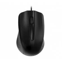 CBR CM 103 Black, Мышь проводная, оптическая, USB, 1000 dpi, 3 кнопки и колесо прокрутки, ABS-пластик, длина кабеля 1,5 м, цвет чёрный