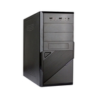 Exegate EX284018RUS Корпус Minitower BA-201 Black, mATX, <AA350, 80mm>, 2*USB, Audio