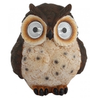 ЭРА Б0044844 ERAFYS01-12 Садовый светильник Сова коричневая на солнечной батарее, полистоун, 13 см