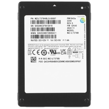 Samsung SSD 3840GB PM1643a 2.5" SAS 12Gb/s TLC R/W 2100/2000 MB/s R/W 450K/90K IOPs DWPD1 5Y