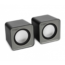 CBR CMS 90 Grey, Акустическая система 2.0, питание USB, 2х3 Вт (6 Вт RMS), материал корпуса пластик, 3.5 мм линейный стереовход, регул. громк., длина кабеля 1 м, цвет серый