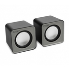 CBR CMS 90 Grey, Акустическая система 2.0, питание USB, 2х3 Вт (6 Вт RMS), материал корпуса пластик, 3.5 мм линейный стереовход, регул. громк., длина кабеля 1 м, цвет серый