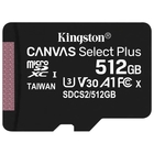 Флеш карта microSDXC 512Gb Kingston SDCS2/512GBSP Canvas Select Plus w/o adapter