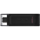 Флеш Диск Kingston 128Gb DataTraveler 70 Type-C DT70/128GB USB3.0 черный