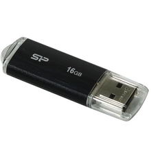Флеш Диск Silicon Power 16Gb Ultima U02 SP016GBUF2U02V1K USB2.0 черный