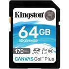 Карта Памяти 64Gb Kingston Canvas Go Plus SDXC UHS-I U3 V30 SDG3/64GB