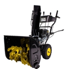 CHAMPION Снегоуборщик ST762E { 6,5лс 61см 6F/2R колеса 3,6л 80кг эл.стартер, фара } 