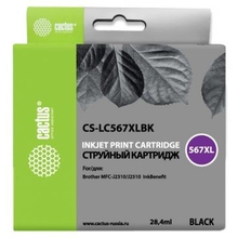 Cactus LC567XLBK Картридж для Brother MFC-J2510, чёрный Cactus LC567XLBK Картридж для Brother MFC-J2510, чёрный