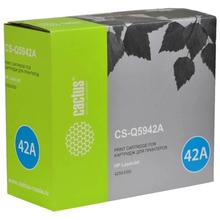 Картридж лазерный Cactus CS-Q5942A черный (10000стр.) для HP LJ 4250/4350