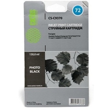 Картридж струйный Cactus CS-C9370 №72 черный (130мл) для HP DJ T610/T620/T770/T1100/T1100/T1120/T1200