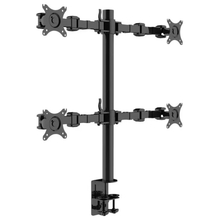 ONKRON D421E чёрный {Для экранов с диагональю 13"-32" каждый Максимальная нагрузка: 32кг (4х8кг) VESA: 75x75, 100х100мм}