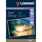  LOMOND 1106301 Фотобумага Двухсторонняя Светлая Полуглянцевая, A4/265/20.