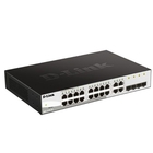 D-Link DGS-1210-20/F2A Настраиваемый коммутатор WebSmart с 16 портами 10/100/1000Base-T и 4 комбо-портами 100/1000Base-T/SFP