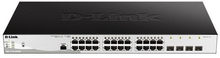 D-Link DGS-1210-28P/ME/B2A Управляемый коммутатор 2 уровня с 24 портами 10/100/1000Base-T и 4 портами 1000Base-X SFP (24 порта с поддержкой PoE 802.3af/802.3at (30 Вт), PoE-бюджет 193 Вт)