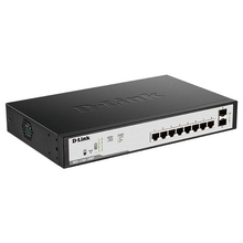 D-Link DGS-1100-10MPV2/A2A Настраиваемый коммутатор EasySmart с 8 портами 10/100/1000Base-T и 2 портами 1000Base-X SFP 