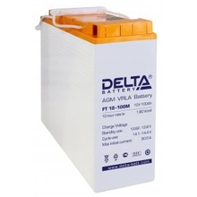 Delta FT 12-100 M (12V/100Ач) AGM, фронттерминальные, 10 лет Delta FT 12-100 M (12V/100Ач) AGM, фронттерминальные, 10 лет