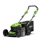 Greenworks Газонокосилка аккумуляторная Greenworks, 40В, 46см, самоходная, бесщеточная (c аккумуляторной батареей 4АЧ и зарядным устройством) [2506807UB]