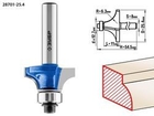 ЗУБР Фреза кромочная калевочная №1, D= 25,4мм, рабочая длина-11мм, радиус-6,3мм, хв.-8мм, d-12,7мм, ЗУБР Профессионал [28701-25.4]