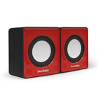 Exegate EX289920RUS Акустическая система 2.0 ExeGate Disco 140 Red (питание USB, 2х3Вт (6Вт RMS), 100-20000Гц, красный)