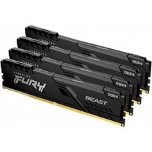 Kingston DRAM 128GB 3200MHz DDR4 CL16 DIMM (Kit of 4) FURY Beast Black EAN: 740617319811