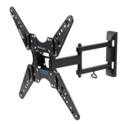 Kromax OPTIMA-414 черный 20"-55" макс.30кг настенный поворотно-выдвижной и наклонный