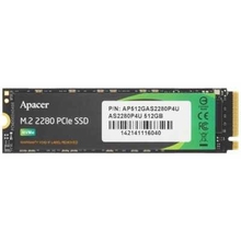 M.2 2280 512GB Apacer AS2280P4U Client SSD AP512GAS2280P4U-1 PCIe Gen3x4 with NVMe, 3500/2300, IOPS 400/600K, MTBF 1.8M, 3D NAND, DRAM-lessMB, 350TBW, 0,37DWPD, RTL (919311) M.2 2280 512GB Apacer AS2280P4U Client SSD AP512GAS2280P4U-1 PCIe Gen3x4 with NVMe, 3500/2300, IOPS 400/600K, MTBF 1.8M, 3D NAND, DRAM-lessMB, 350TBW, 0,37DWPD, RTL (919311)