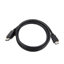 Bion Кабель DisplayPort - HDMI, 20M/19M, однонаправленный конвертор сигнала с DisplayPort в HDMI, 3м, черный [BXP-CC-DP-HDMI-030]