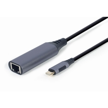 Cablexpert A-USB3C-LAN-01 Адаптер интерфейсов Cablexpert A-USB3C-LAN-01, USB-C (вилка) в Гигабитную сеть Ethernet (RJ-45)