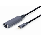 Cablexpert A-USB3C-LAN-01 Адаптер интерфейсов Cablexpert A-USB3C-LAN-01, USB-C (вилка) в Гигабитную сеть Ethernet (RJ-45)