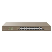 IP-COM F1126P-24-250W Коммутатор в стойку, PoE, 24RJ45*100mbit +2RJ45*1Gbit/1SFP, 250W PoE