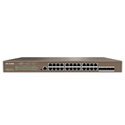 IP-COM G5328P-24-410W Коммутатор управляемый в стойку, PoE, 24*1Gbit RJ45, 4*1Gbit SFP, 1-24PoE, console port, 130W PoE