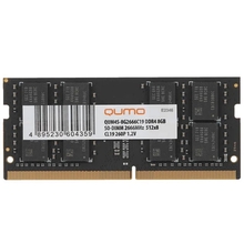 QUMO DDR4 SODIMM 8GB QUM4S-8G2666C19 PC4-21300, 2666MHz OEM/RTL