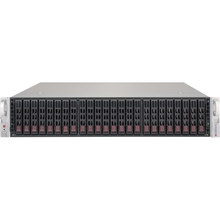 SuperMicro CSE-216BE1C-R609JBOD 2U Storage JBOD Chassis with capacity 24 x 2.5" hot-swappable HDDs bays, Single Expander Backplane Boards support SAS3/2 or SATA3 HDDs with 12Gb/s throughput,