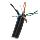 5bites Кабель FS5500-305APE-M FTP / SOLID / 5E / CCAG / PE / BLACK / OUTDOOR / MESSENGER / DRUM / 305M