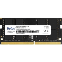 Память SO-DIMM DDR4 8Gb PC21300 2666MHz CL19 Netac 1.2V (NTBSD4N26SP-08)