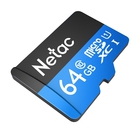 Micro SecureDigital 64GB Netac microSDXC Class10 NT02P500STN-064G-R P500 + adapter