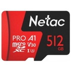 Micro SecureDigital 512GB NeTac P500 Extreme Pro MicroSDXCV30/A1/C10 up to 100MB/s