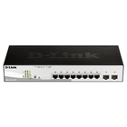 D-Link DGS-1210-10P/F3A Настраиваемый коммутатор WebSmart с 8 портами 10/100/1000Base-T и 2 портами 1000Base-X SFP (8 портов с поддержкой PoE 802.3af/802.3at (30 Вт), PoE-бюджет 65 Вт)  