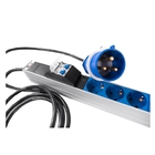 ЦМО Верт блок розеток Rem-32, 1 фаза 32A, 2 авт, инд, 20 S, 1420 мм, вх IEC 309, шнур 3 м