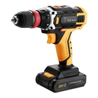 Аккумуляторная дрель-шуруповерт DEKO DKCD20FU-Li со съемным патроном, 1x1.5Ач