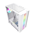 Powercase CMIEW-F4S Корпус Mistral Evo White, Tempered Glass, 1x 120mm PWM ARGB fan + ARGB Strip + 3x 120mm PWM non LED fan, белый, ATX  (CMIEW-F4S)