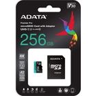 Micro SecureDigital 256GB  Class10 A-Data AUSDX256GUI3V30SA2-RA1 Premier Pro + adapter