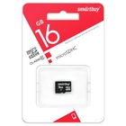 micro SDHC карта памяти Smartbuy 16GB Class 10 (без адаптеров) LE SB16GBSDCL10-00LE 